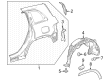 Diagram for Mercedes-Benz EQB 250+ Fender Splash Shield - 247-690-37-03-65