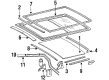 Diagram for Mercedes-Benz E320 Sunroof Cable - 124-780-14-89