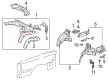 Diagram for Mercedes-Benz CL600 Wheelhouse - 215-630-01-69