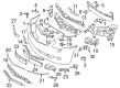 Diagram for Mercedes-Benz CL550 Grille - 216-885-08-23