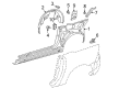 Diagram for Mercedes-Benz SLK320 Wheelhouse - 170-630-08-69