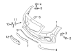 Diagram for Mercedes-Benz CLS550 Bumper Cover - 218-885-05-00-9999