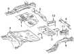 Diagram for Mercedes-Benz GLE63 AMG S Floor Pan - 166-610-02-55