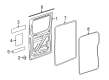 Diagram for Mercedes-Benz Sprinter 2500 Door Seal - 906-697-48-98