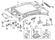 Diagram for Mercedes-Benz E400 Sun Visor - 207-810-04-10-9E86