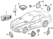 Diagram for Mercedes-Benz SL450 Car Speakers - 231-820-10-02