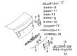 Diagram for Mercedes-Benz E63 AMG Emblem - 212-817-00-16