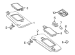 Diagram for Mercedes-Benz Sun Visor - 231-810-25-00-8R42