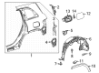 Diagram for Mercedes-Benz EQB 250+ Mud Flaps - 247-890-39-00