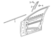 Diagram for Mercedes-Benz GLA250 Door Moldings - 156-725-02-82-28