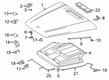 Diagram for Mercedes-Benz G580 Hood Release Cable - 463-880-97-00