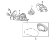Diagram for Mercedes-Benz SLK32 AMG Car Mirror - 170-810-14-76