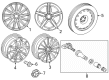Diagram for Mercedes-Benz GLA35 AMG Alloy Wheels - 247-401-52-00-7X72