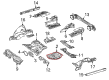 Diagram for Mercedes-Benz Battery Hold Downs - 212-690-08-07
