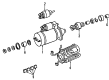 Diagram for Mercedes-Benz 500SEC Starter Drive Gear - 000-151-71-13