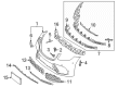 Diagram for Mercedes-Benz S560 Bumper Cover - 222-880-46-00-9999
