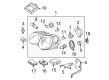 Diagram for Mercedes-Benz Headlight Bulb - 910139-000002