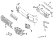 Diagram for Mercedes-Benz G550 Bumper Cover - 463-885-04-00-9999