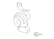 Diagram for Mercedes-Benz AMG GT Horn - 190-542-01-20