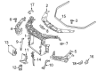 Diagram for Mercedes-Benz ML250 Radiator Support - 166-620-02-91