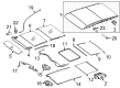 Diagram for Mercedes-Benz GLK250 Sunroof Cable - 204-782-00-89