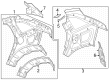 Diagram for Mercedes-Benz EQS 580 SUV Wheelhouse - 296-630-08-01
