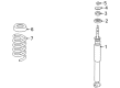 Diagram for Mercedes-Benz E320 Strut Housing - 210-320-08-31