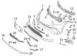 Diagram for Mercedes-Benz GLC43 AMG Grille - 253-885-89-04