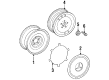 Diagram for Mercedes-Benz 260E Alloy Wheels - 124-400-18-02