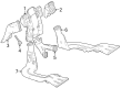 Diagram for Mercedes-Benz EQB 250+ Air Duct - 243-831-01-00
