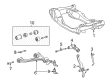Diagram for Mercedes-Benz E320 Front Cross-Member - 210-620-05-87