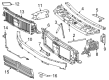 Diagram for Mercedes-Benz GLC63 AMG S E Performance Radiator Support - 254-620-81-00