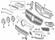Diagram for Mercedes-Benz GLA250 Grille - 156-885-54-22-64