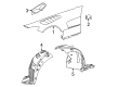 Diagram for Mercedes-Benz AMG GT Black Series Fender Splash Shield - 190-698-94-00