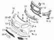 Diagram for Mercedes-Benz S550 Grille - 217-885-00-53-9040