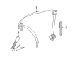 Diagram for Mercedes-Benz GL320 Seat Belt - 164-860-12-85-8K64