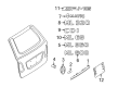 Diagram for Mercedes-Benz GL320 Emblem - 164-817-00-16