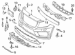 Diagram for Mercedes-Benz GLA45 AMG Bumper Cover - 156-880-37-00-9999