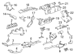 Diagram for Mercedes-Benz R350 Tail Pipe - 251-490-51-15-64