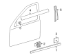 Diagram for Mercedes-Benz C280 Door Moldings - 203-690-15-80