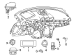 Diagram for Mercedes-Benz CLE53 AMG Instrument Cluster - 206-900-94-23