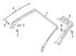 Diagram for Mercedes-Benz SL400 Weather Strip - 231-720-00-78