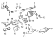 Diagram for Mercedes-Benz E300 Exhaust Pipe - 213-490-70-03