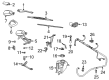 Diagram for Mercedes-Benz 500SEC Windshield Washer Nozzle - 210-860-18-47