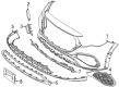 Diagram for Mercedes-Benz E450 License Plate - 214-885-95-00
