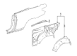 Diagram for Mercedes-Benz E400 Wheelhouse - 207-637-02-76
