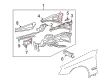 Diagram for Mercedes-Benz CLS500 Wheelhouse - 219-620-04-61