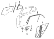 Diagram for Mercedes-Benz E63 AMG S Window Run - 212-730-01-19