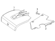 Diagram for Mercedes-Benz AMG GT Black Series Engine Cover - 190-524-55-00