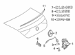 Diagram for Mercedes-Benz CLS53 AMG Emblem - 257-817-10-00